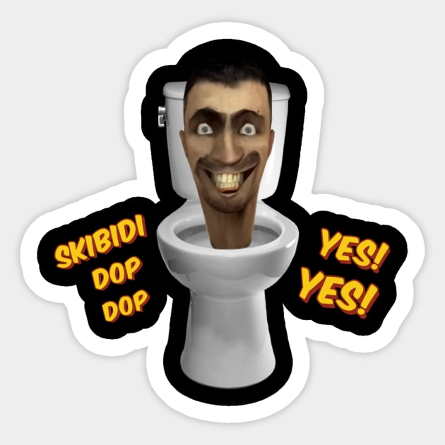 Skibidi Weirdo Guy Sticker by RKBJJ